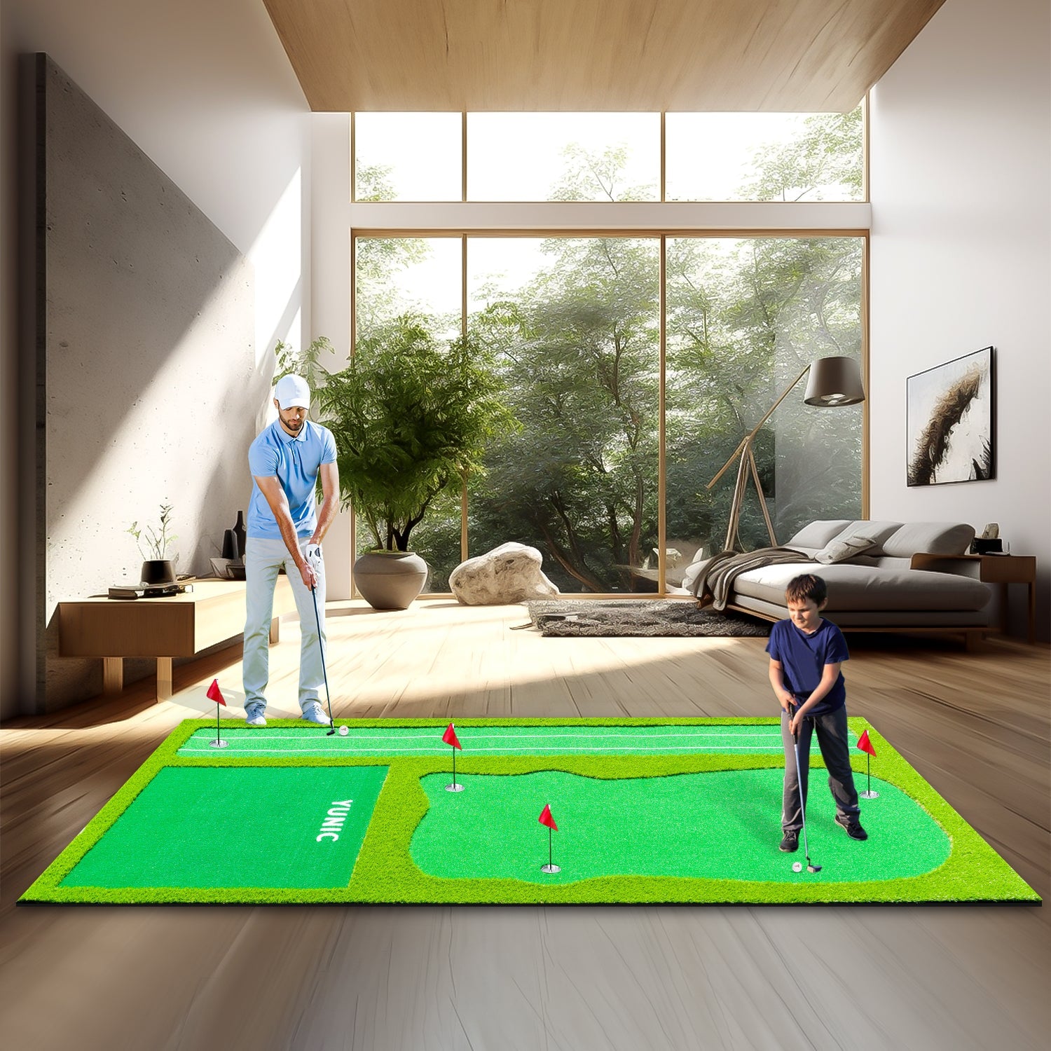Yunic Golf Putting Green (16ft, Style A) - Mann
