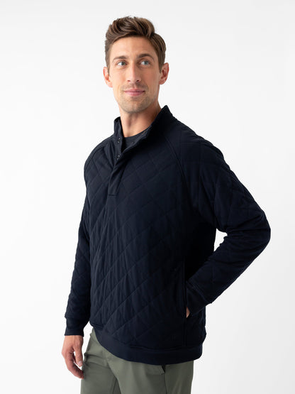 Cozy Earth Brushed Bamboo Quilted Snap Pullover