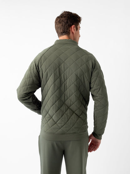 Cozy Earth Brushed Bamboo Quilted Snap Pullover