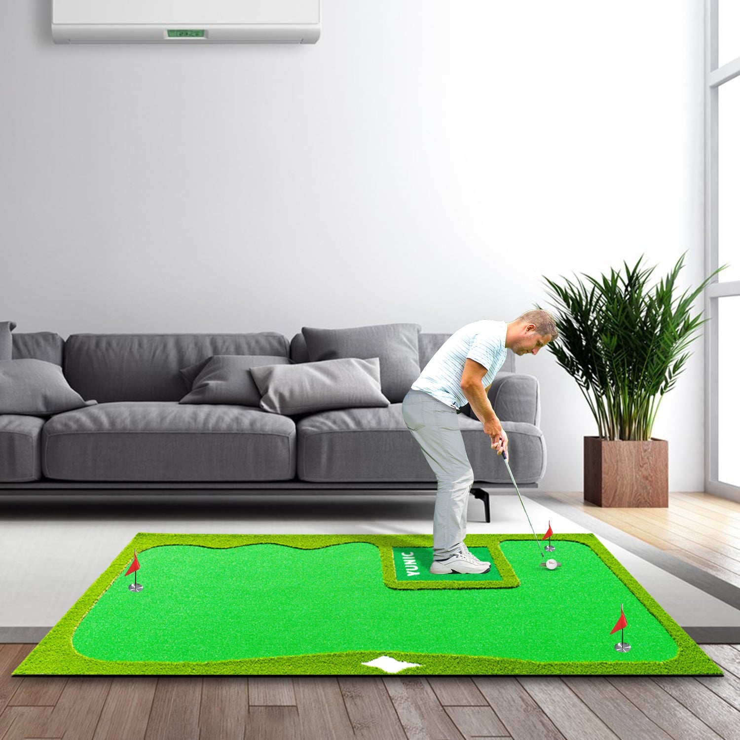 Yunic Golf Putting Green (16ft, Style B) - Mann