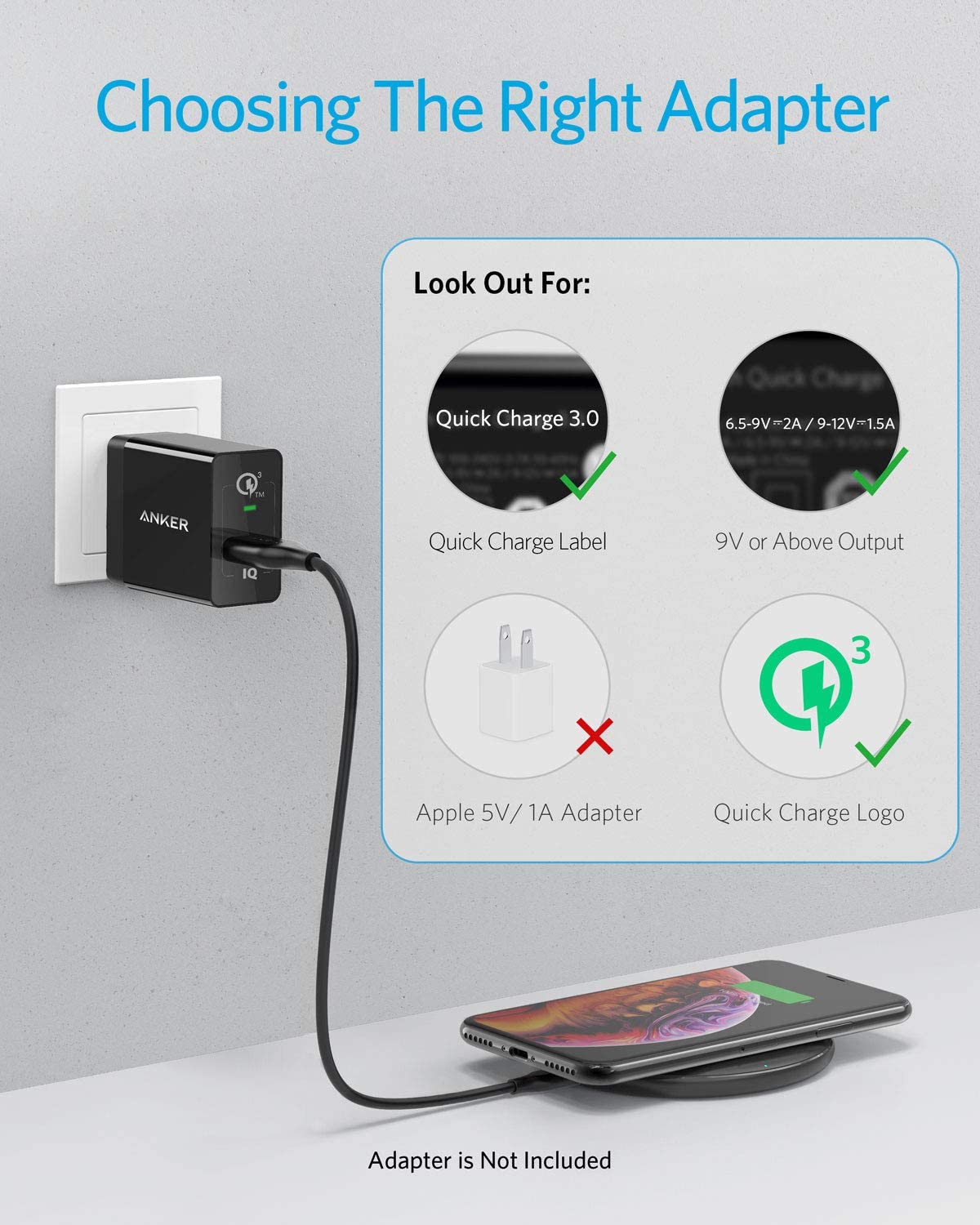 Anker 313 Wireless Charger (Pad) - Mann