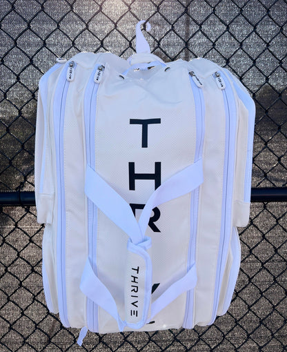 Thrive Pickleball Elite Pro Tour Bag w/ Shoe Bag - WHITE - Mann