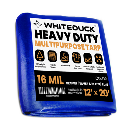 WDO Super Heavy Duty Poly Tarp Cover Thick 16 Mil, 8 oz