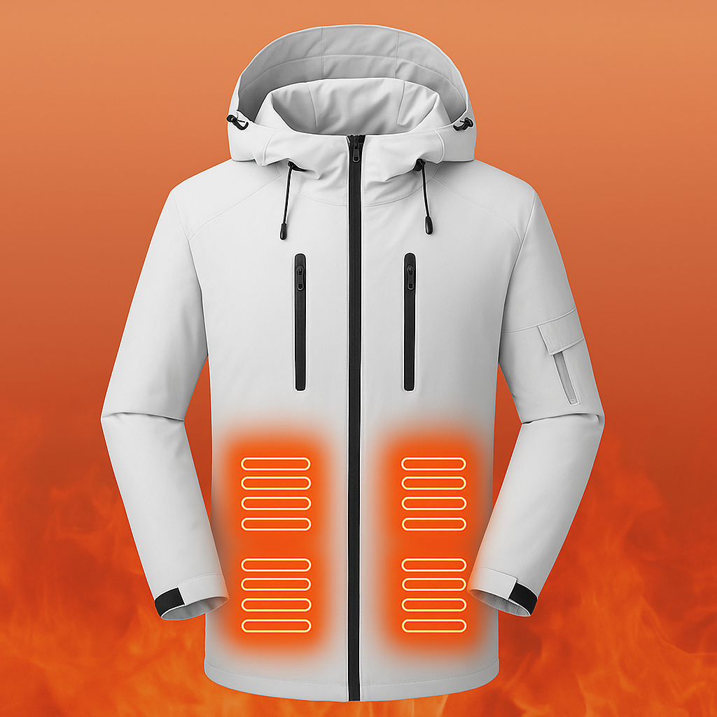 LITEGUEST Ski Waterproof 5-Zone Heated Jacket – USB Heated Winter Coat - Mann
