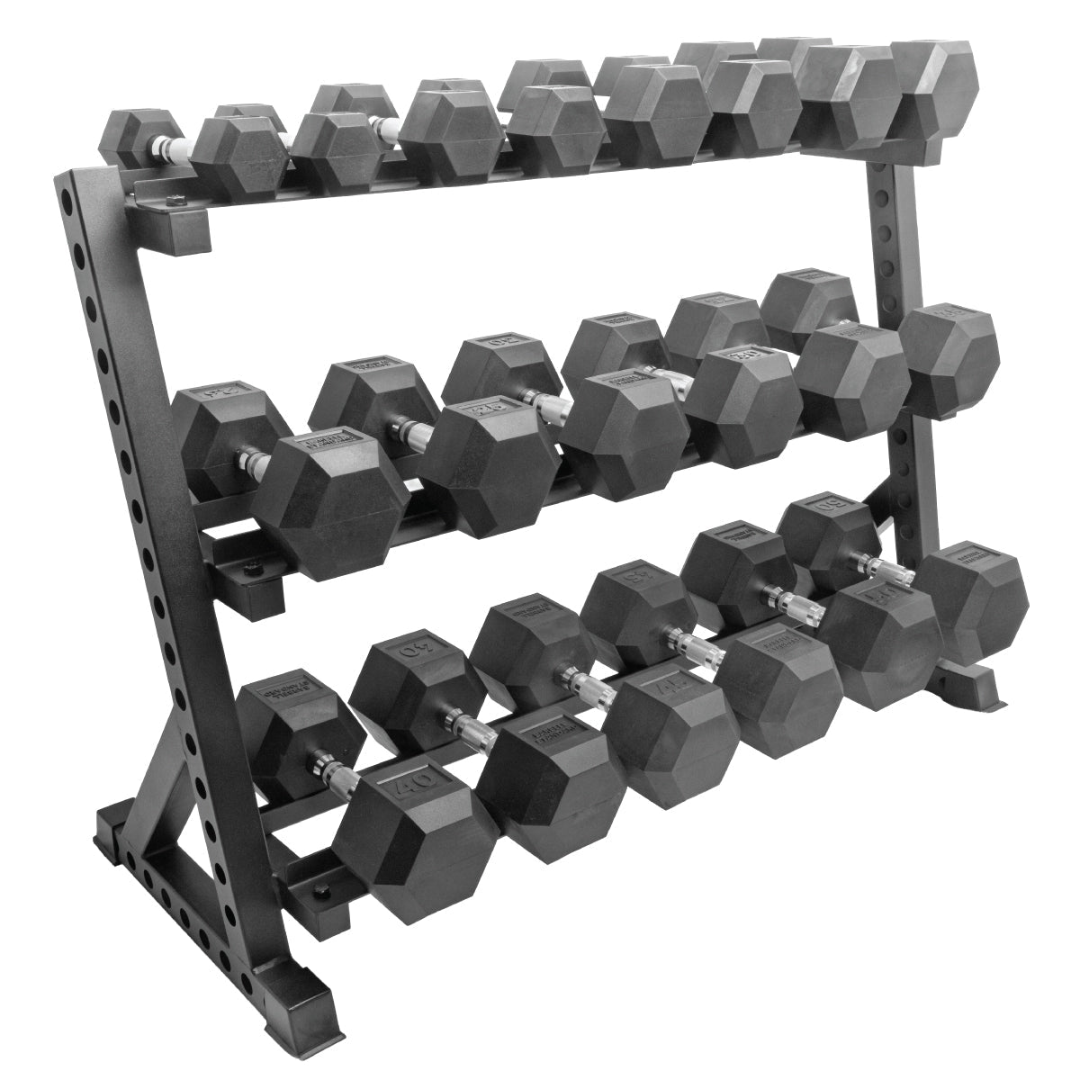 Barbell Standard - Rubber Hex Dumbbell Sets - Mann
