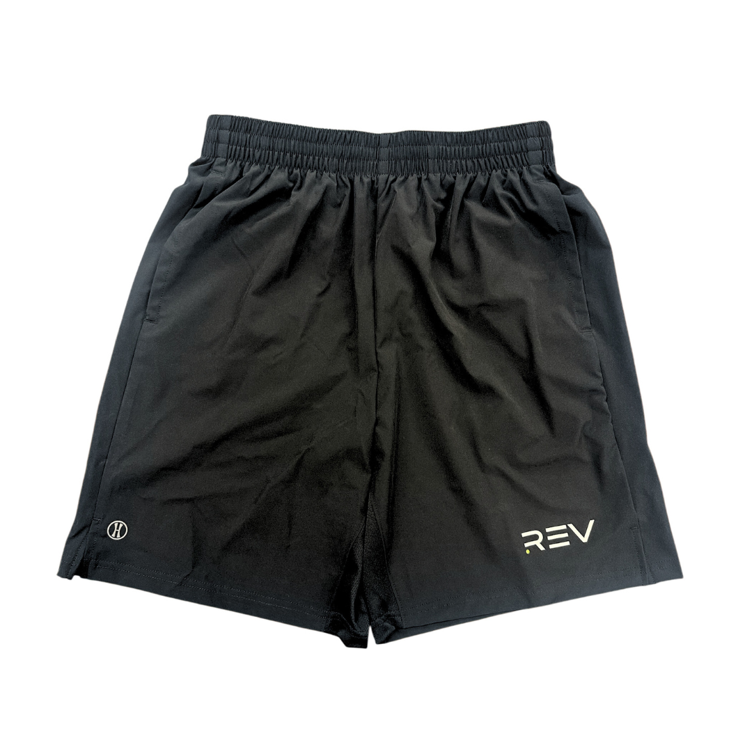 REV Pickleball Black Activeware Shorts - Mann