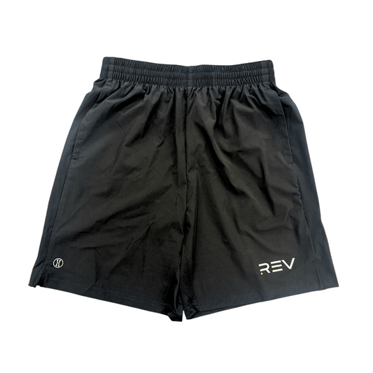 REV Pickleball Black Activeware Shorts - Mann