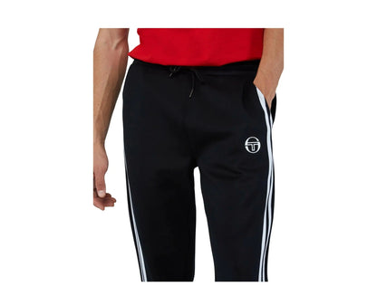 Size S Sergio Tacchini Prato Men Track Pants Black/White