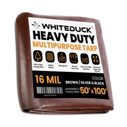 WDO Super Heavy Duty Poly Tarp Cover Thick 16 Mil, 8 oz
