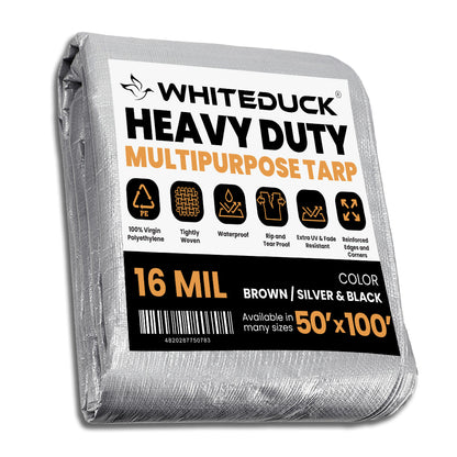 WDO Super Heavy Duty Poly Tarp Cover Thick 16 Mil, 8 oz