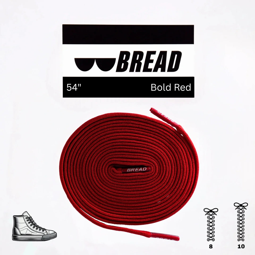 BREAD Laces 'Bold Red'