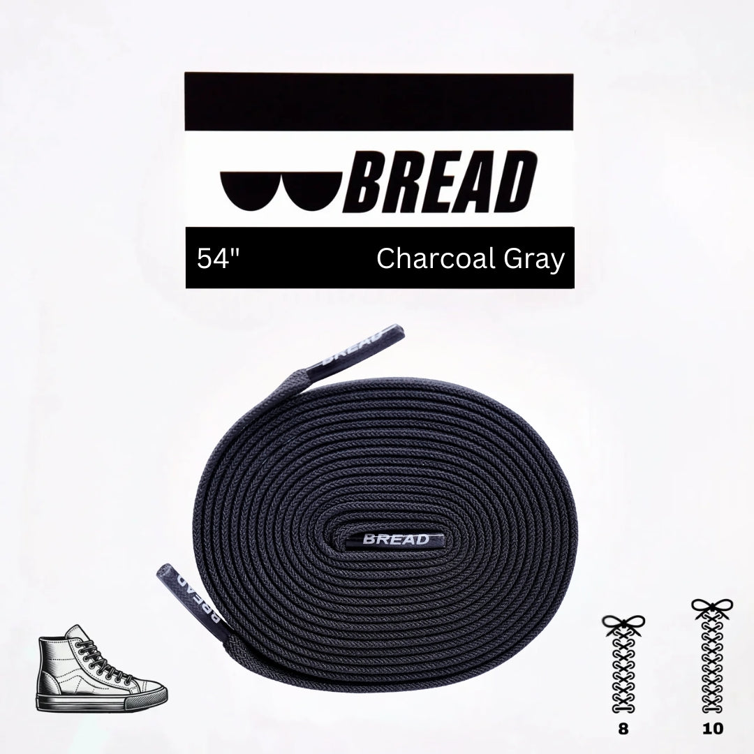 BREAD Laces 'Charcoal Grey'