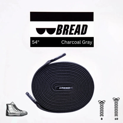 BREAD Laces 'Charcoal Grey'