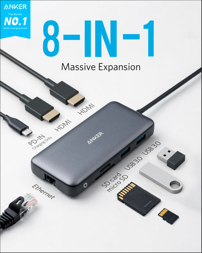 Anker 553 USB-C Hub (8-in-1) - Mann
