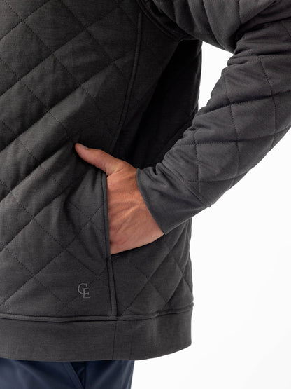 Cozy Earth Brushed Bamboo Quilted Snap Pullover