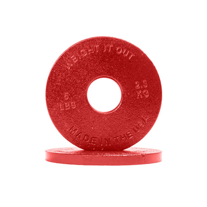 Weight It Out - Standard 1" Center Hole Cast Iron Machined Weight Plate Pairs