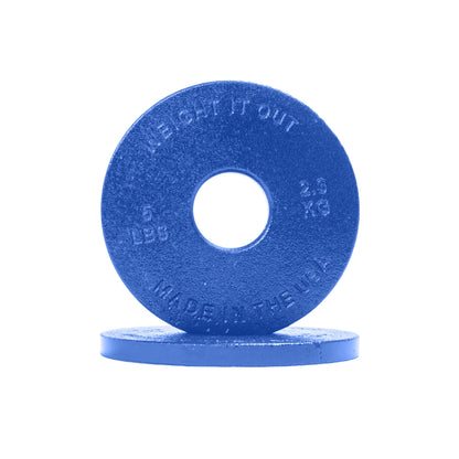 Weight It Out - Standard 1" Center Hole Cast Iron Machined Weight Plate Pairs