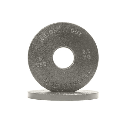 Weight It Out - Standard 1" Center Hole Cast Iron Machined Weight Plate Pairs