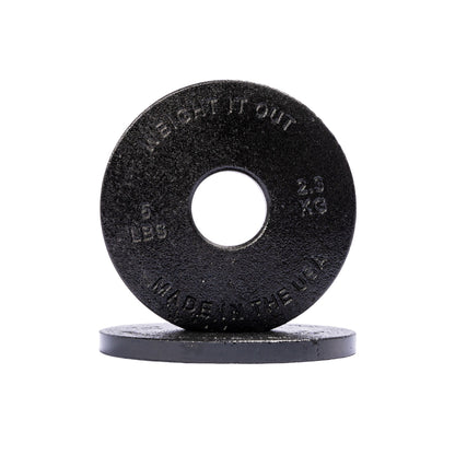 Weight It Out - Standard 1" Center Hole Cast Iron Machined Weight Plate Pairs