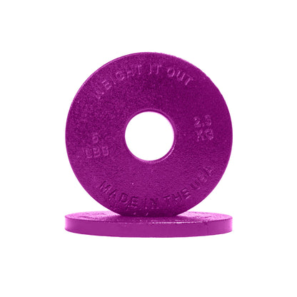 Weight It Out - Standard 1" Center Hole Cast Iron Machined Weight Plate Pairs
