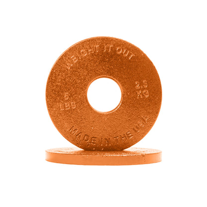 Weight It Out - Standard 1" Center Hole Cast Iron Machined Weight Plate Pairs