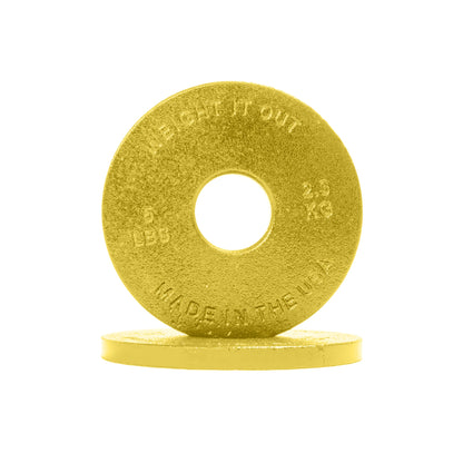Weight It Out - Standard 1" Center Hole Cast Iron Machined Weight Plate Pairs