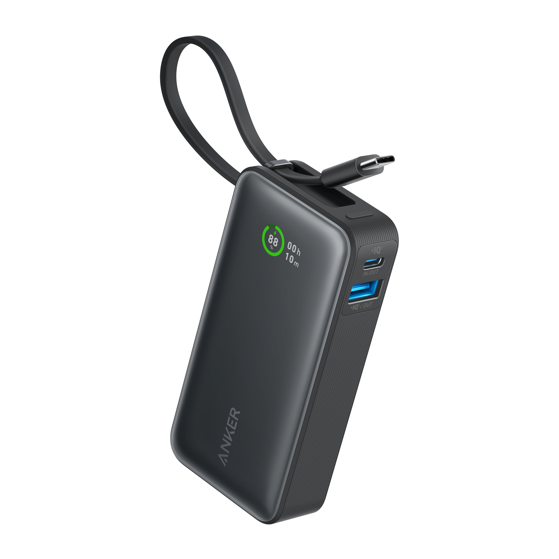 Anker Nano Power Bank (30W, Built-In USB-C Cable) - Mann