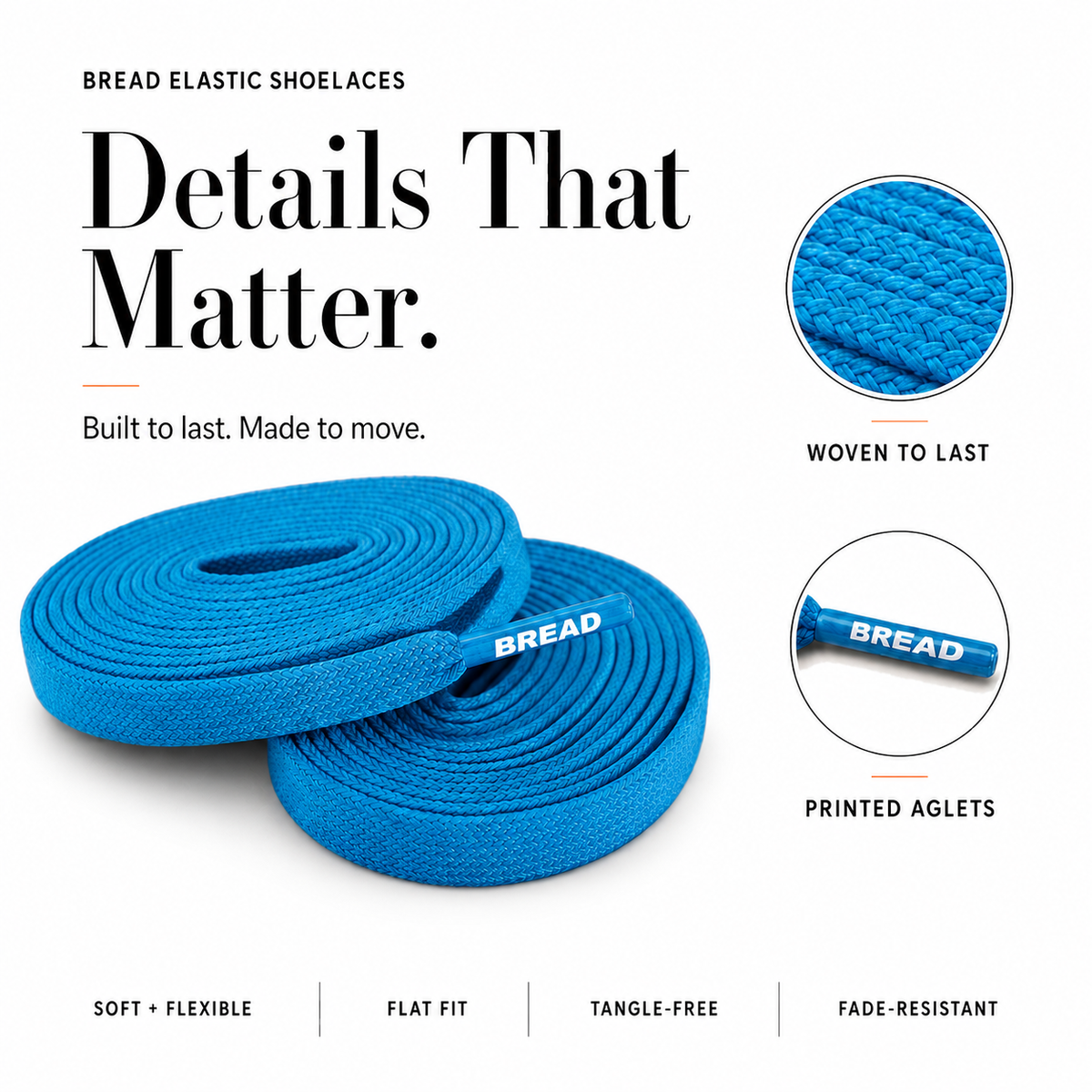 BREAD Laces 'Night White - Glow in the Dark'