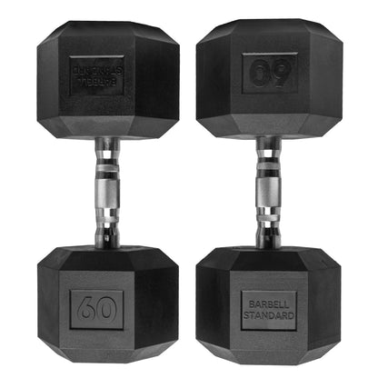 Barbell Standard - Rubber Hex Dumbbells - Mann