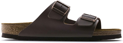 Birkenstock Arizona Leather Soft Footbed 'Dark Brown'
