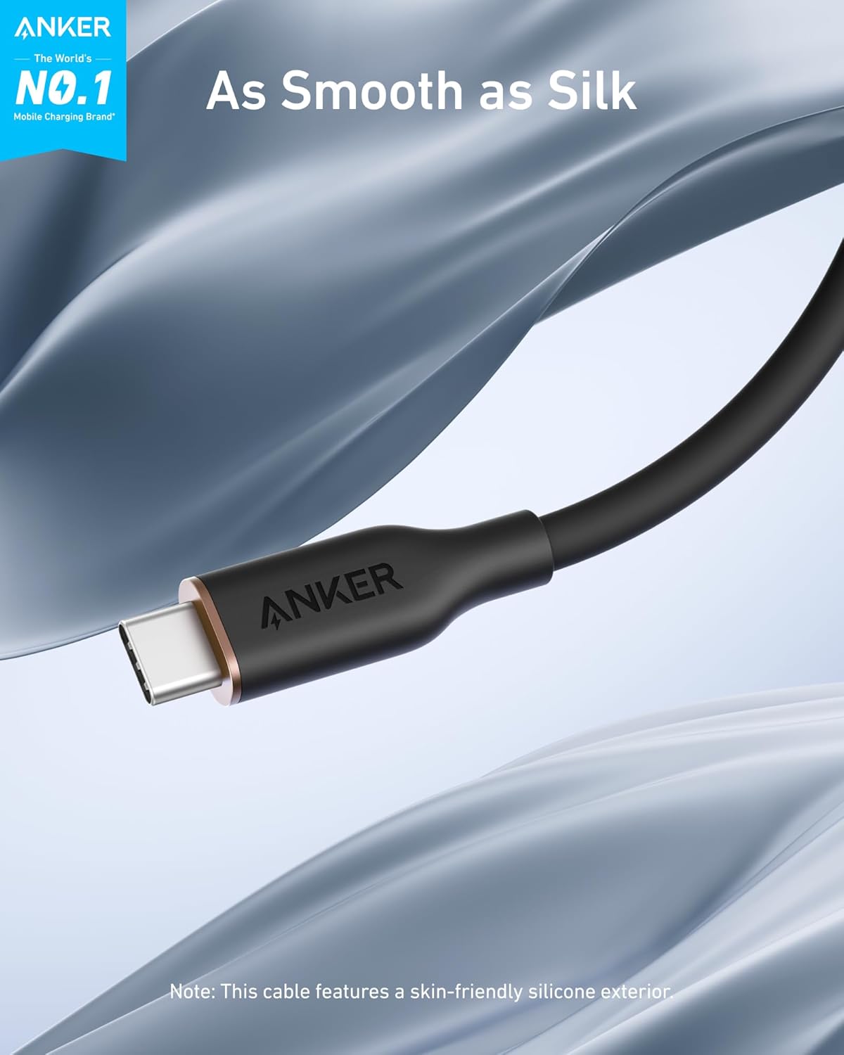 Anker 643 USB-C to USB-C Cable (Flow, Silicone) - Mann