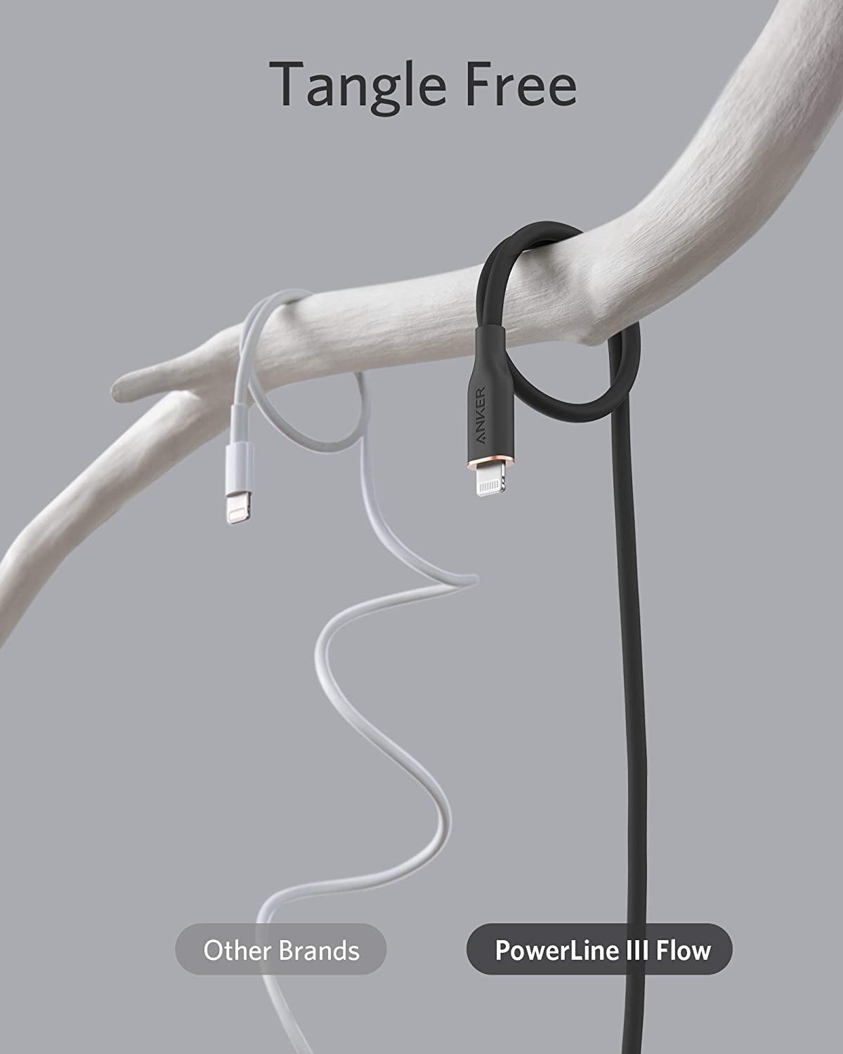 Anker 641 USB-C to Lightning Cable (Flow, 3 ft Silicone) - Mann