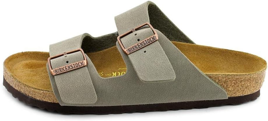 Birkenstock Arizona Birkibuc Soft Footbed 'Stone'