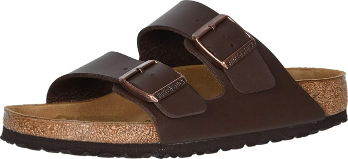 Birkenstock Arizona Leather Soft Footbed 'Dark Brown'