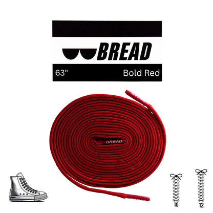 BREAD Laces 'Bold Red'