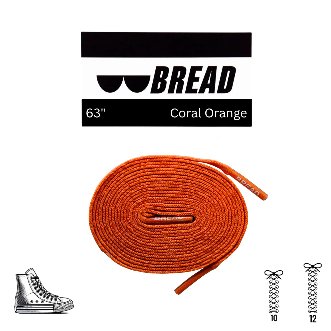 BREAD Laces 'Coral Orange'
