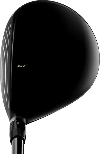 Black GT golf club driver head with sleek finish, men's golf equipment, MANN lifestyle