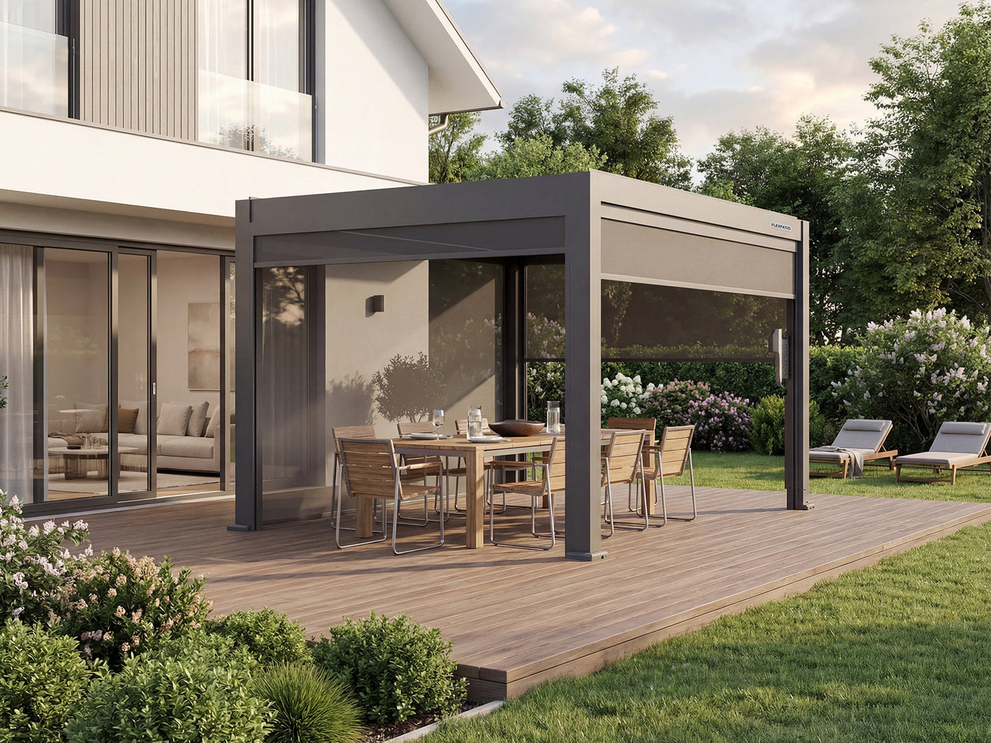 FlexPatio Motorized Roller Shades
