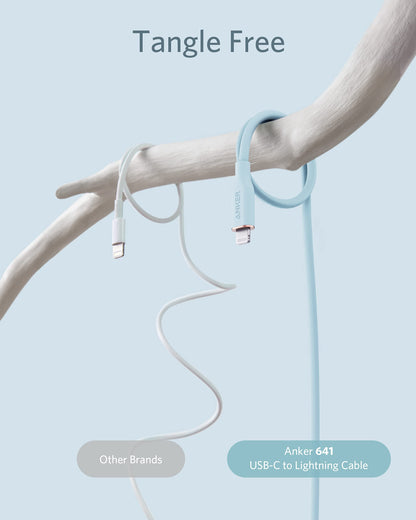 Anker 641 USB-C to Lightning Cable (Flow, Silicone) - Mann