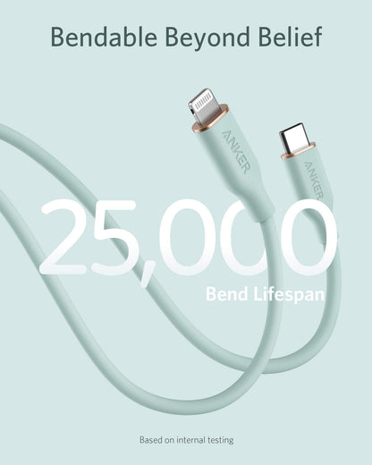 Anker 641 USB-C to Lightning Cable (Flow, Silicone) - Mann