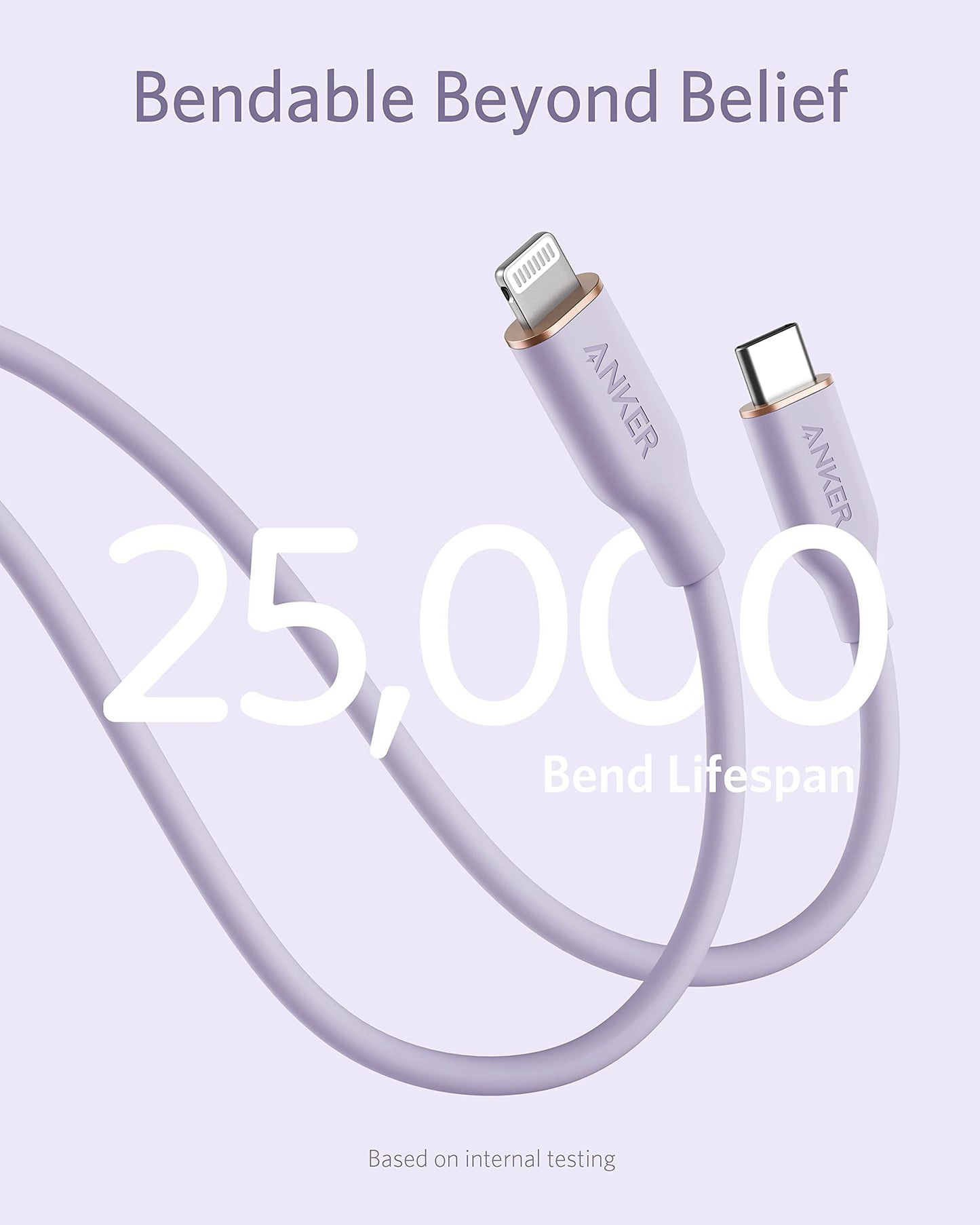 Anker 641 USB-C to Lightning Cable (Flow, Silicone) - Mann