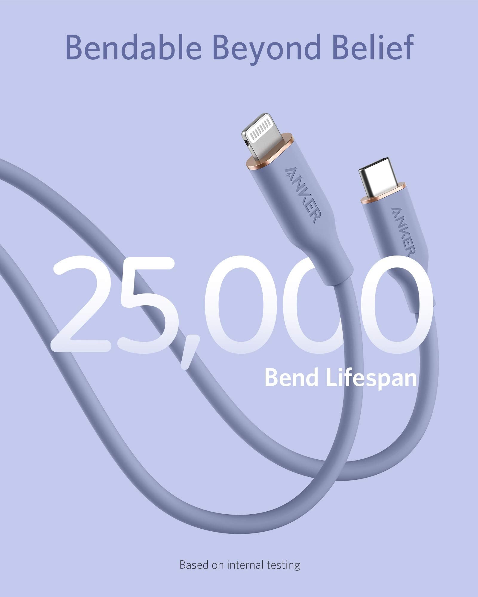 Anker 641 USB-C to Lightning Cable (Flow, Silicone) - Mann