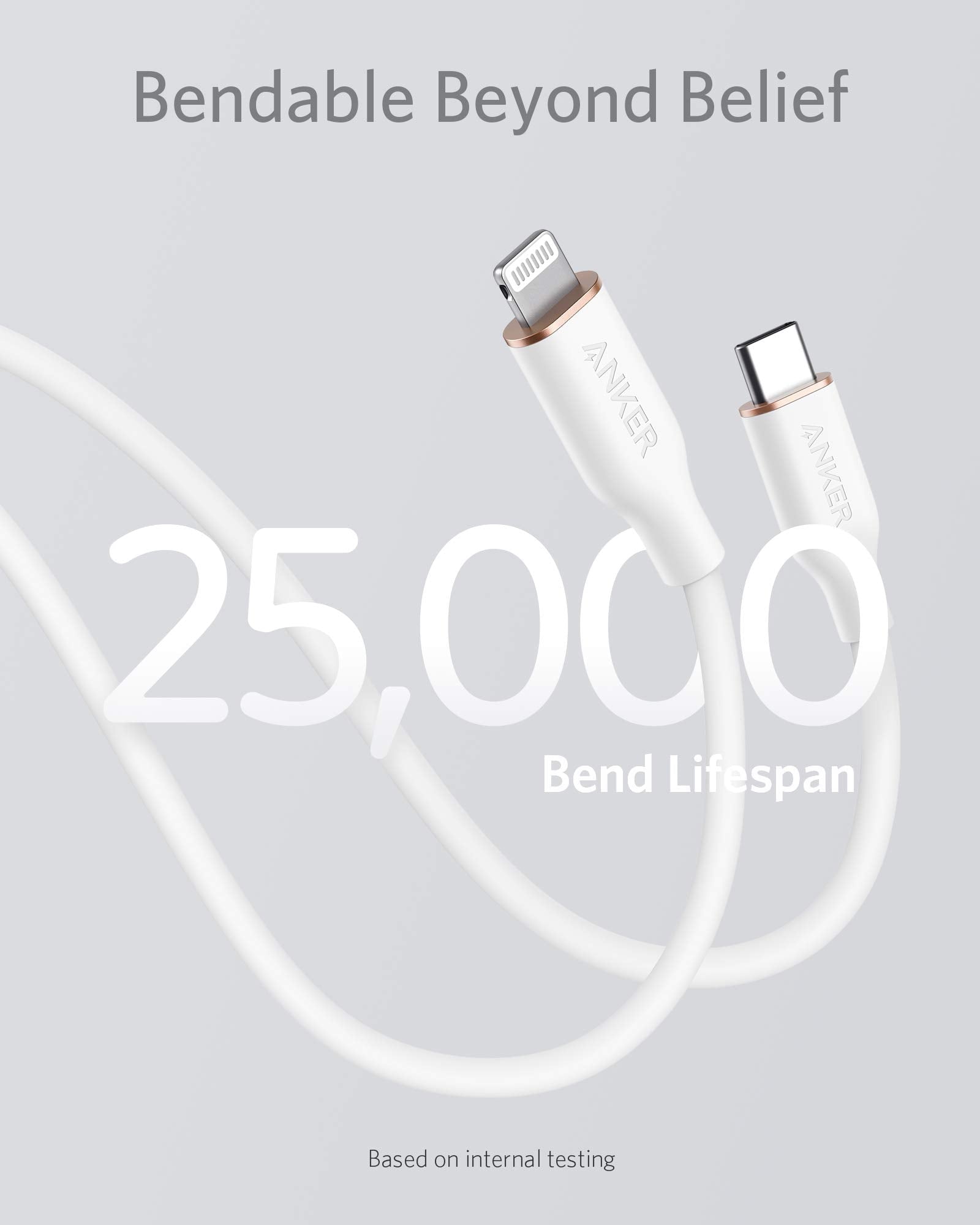 Anker 641 USB-C to Lightning Cable (Flow, Silicone) - Mann