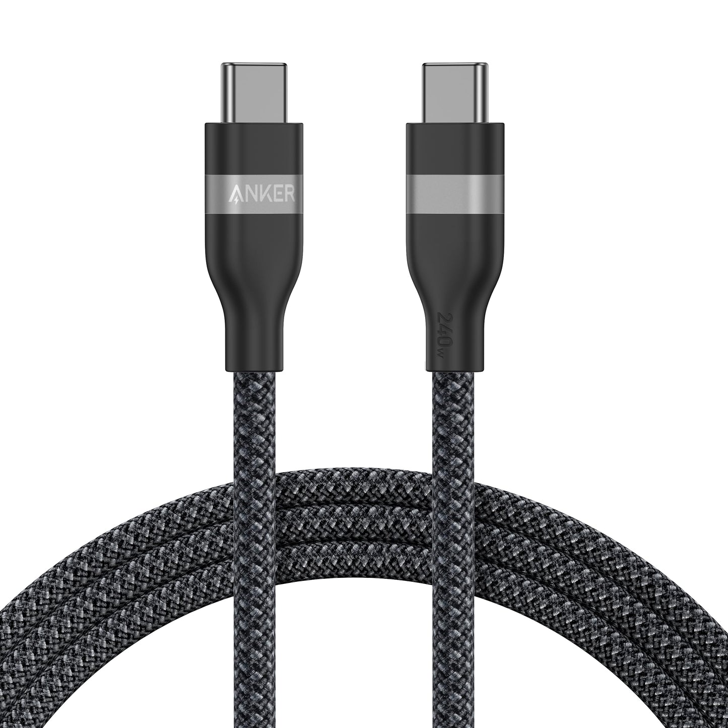 Anker USB-C to USB-C Cable (3 ft / 6 ft, 240W, Upcycled-Braided) - Mann