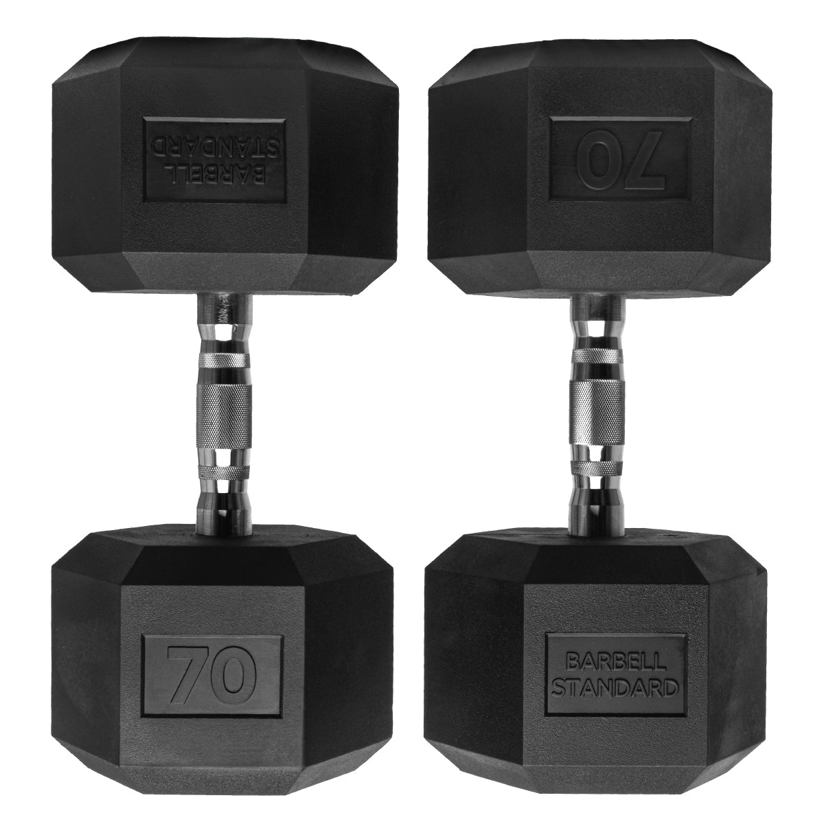 Barbell Standard - Rubber Hex Dumbbells - Mann