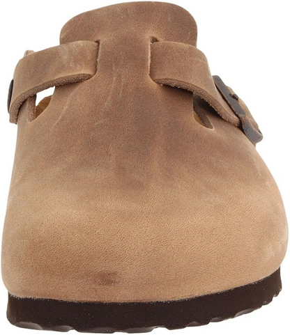 Birkenstock Boston Taupe Suede 'Tobacco'