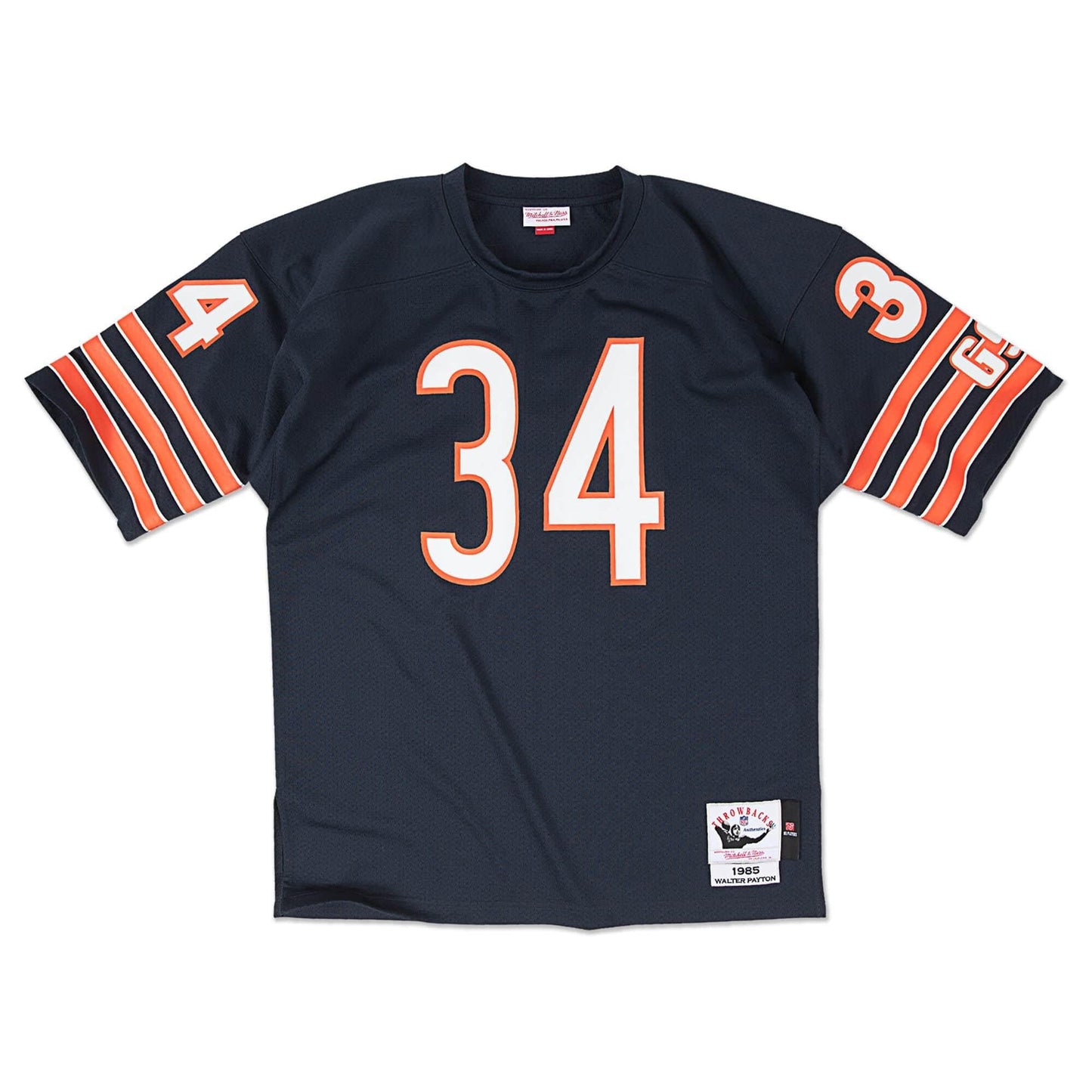 [AJY6CP18020-CBENAVY85WPA] Mens Mitchell & Ness NFL Authentic Jersey Chicago Bears 1985 Walter Payton - sneakAR