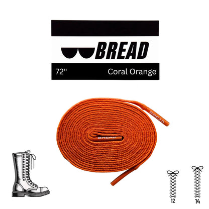 BREAD Laces 'Coral Orange'