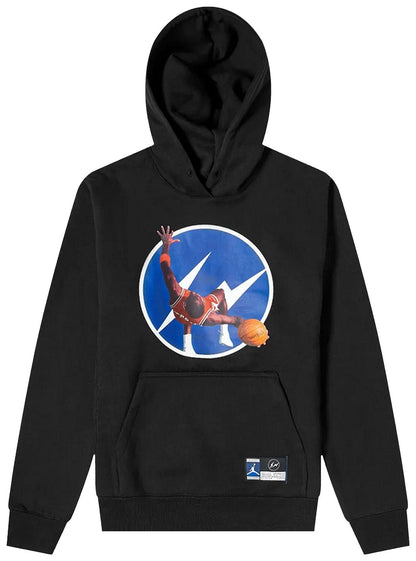 Size S Jordan x Fragment Design Image Pullover Hoodie 'Black'