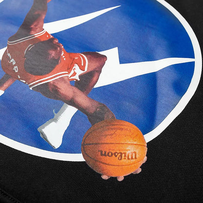 Size S Jordan x Fragment Design Image Pullover Hoodie 'Black'